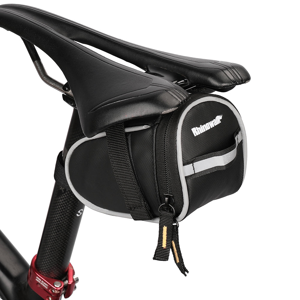 RHINOWALK T604 Bike Rear Saddle Bag Polyester Reflective Bicycle Tail Storage Bag RHINOWALK T604 Bike Rear Saddle Bag Polyester Reflective Bicycle Tail Storage Bag